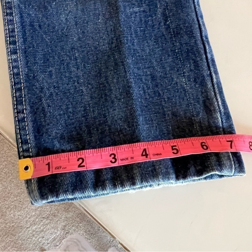 FANCY ASS Vintage Jeans High Rise Straight Leg Blue Denim 90s - Picture 15 of 16